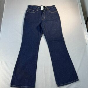 Express Ladies Jeans Flare Size 9 Dark Blue‎ 30x31 New Womens